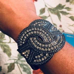 Hinge Cuff Embellished Bracelet